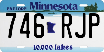 MN license plate 746RJP