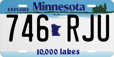 MN license plate 746RJU