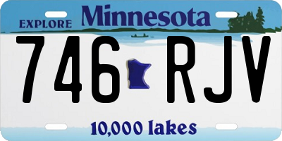 MN license plate 746RJV