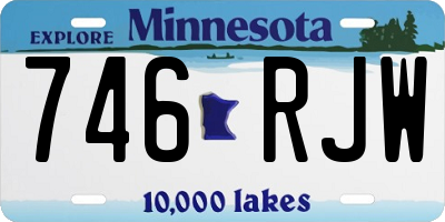 MN license plate 746RJW