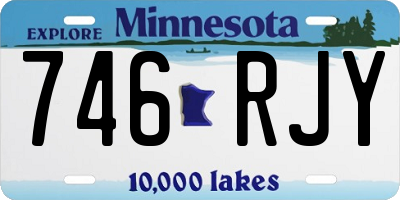 MN license plate 746RJY