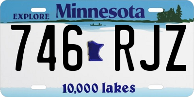 MN license plate 746RJZ