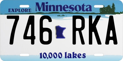 MN license plate 746RKA