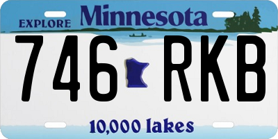 MN license plate 746RKB