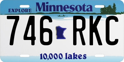 MN license plate 746RKC