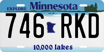 MN license plate 746RKD