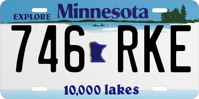 MN license plate 746RKE