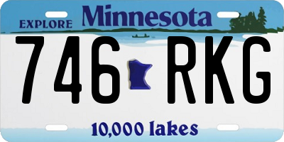 MN license plate 746RKG