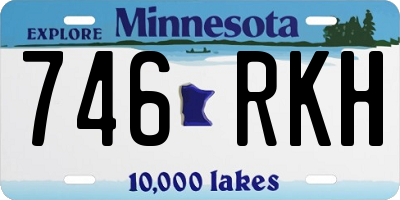 MN license plate 746RKH
