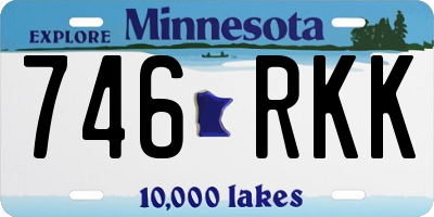 MN license plate 746RKK