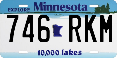 MN license plate 746RKM