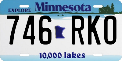 MN license plate 746RKO