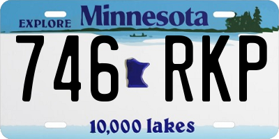 MN license plate 746RKP