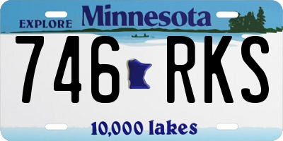 MN license plate 746RKS