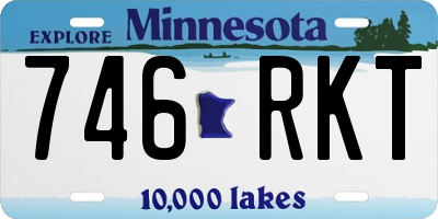 MN license plate 746RKT