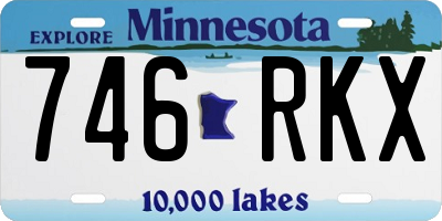 MN license plate 746RKX