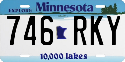 MN license plate 746RKY