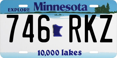 MN license plate 746RKZ