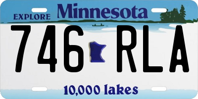MN license plate 746RLA