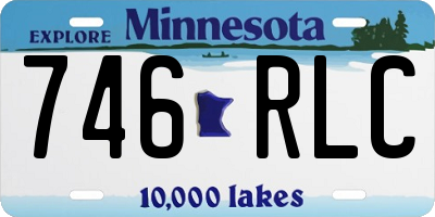 MN license plate 746RLC