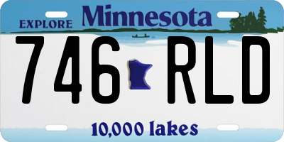 MN license plate 746RLD