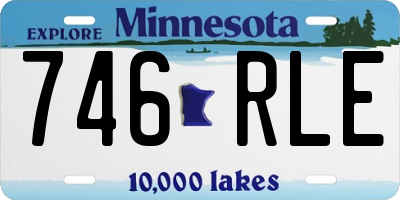 MN license plate 746RLE