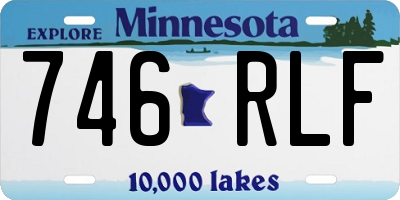 MN license plate 746RLF