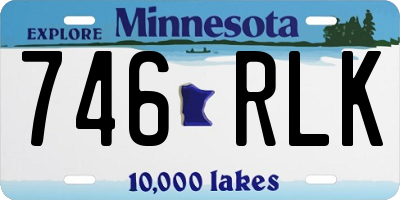 MN license plate 746RLK