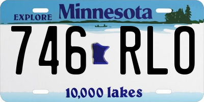 MN license plate 746RLO