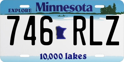 MN license plate 746RLZ