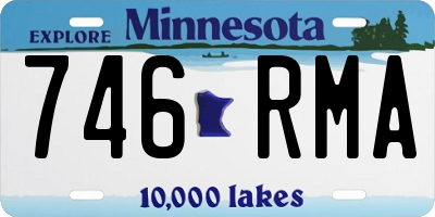 MN license plate 746RMA