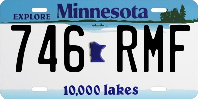 MN license plate 746RMF