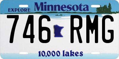 MN license plate 746RMG