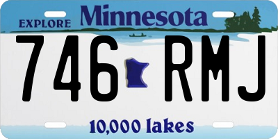 MN license plate 746RMJ