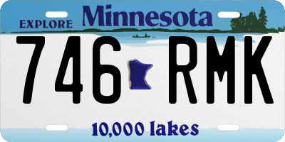 MN license plate 746RMK
