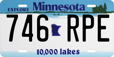 MN license plate 746RPE