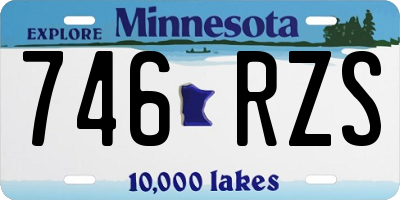 MN license plate 746RZS