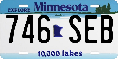 MN license plate 746SEB