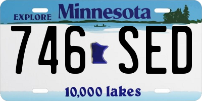 MN license plate 746SED