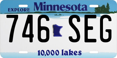MN license plate 746SEG