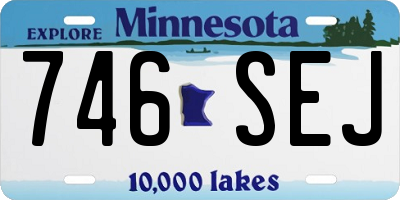 MN license plate 746SEJ