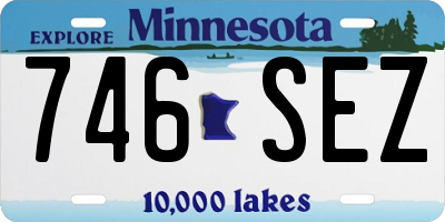 MN license plate 746SEZ