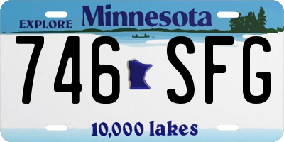 MN license plate 746SFG