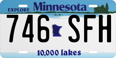 MN license plate 746SFH