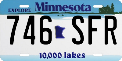 MN license plate 746SFR