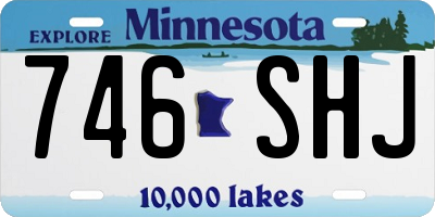 MN license plate 746SHJ