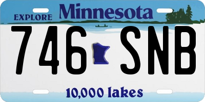 MN license plate 746SNB