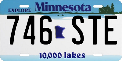 MN license plate 746STE