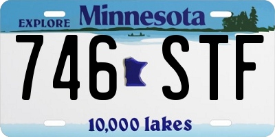 MN license plate 746STF