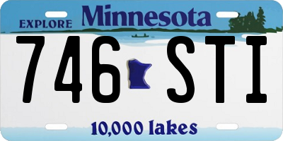 MN license plate 746STI